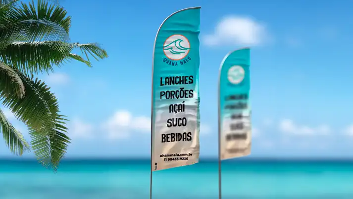 Wind Banner para Lojas de Artigos de Surf